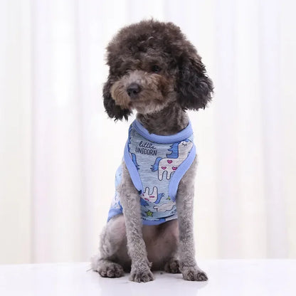 Pet Clothing Summer Sunscreen Cool Breathable Dog Vest Mesh Small Dog T-Shirt Outfit For Chihuahua Small Medium Dogs Accessories