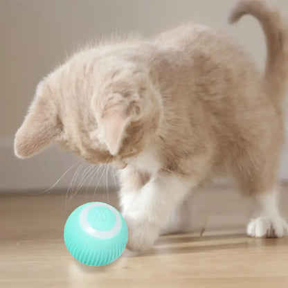 USB Charging Pet Toys Pet Ball Intelligent Avoidance Auto Moving Cat Ball Toy Automatic Rolling Robotic Cat  Kitten Moving Toy