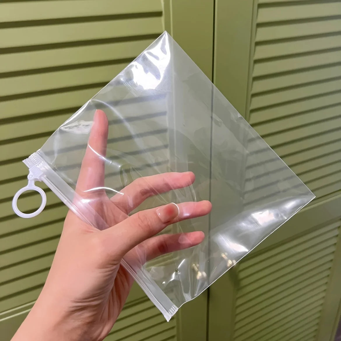 Clear Zipper Storage Bag Durable Travel Storage Bag Socks Stationery jewelry bag Waterproof Zipper Lock Self Seal Portable bag
