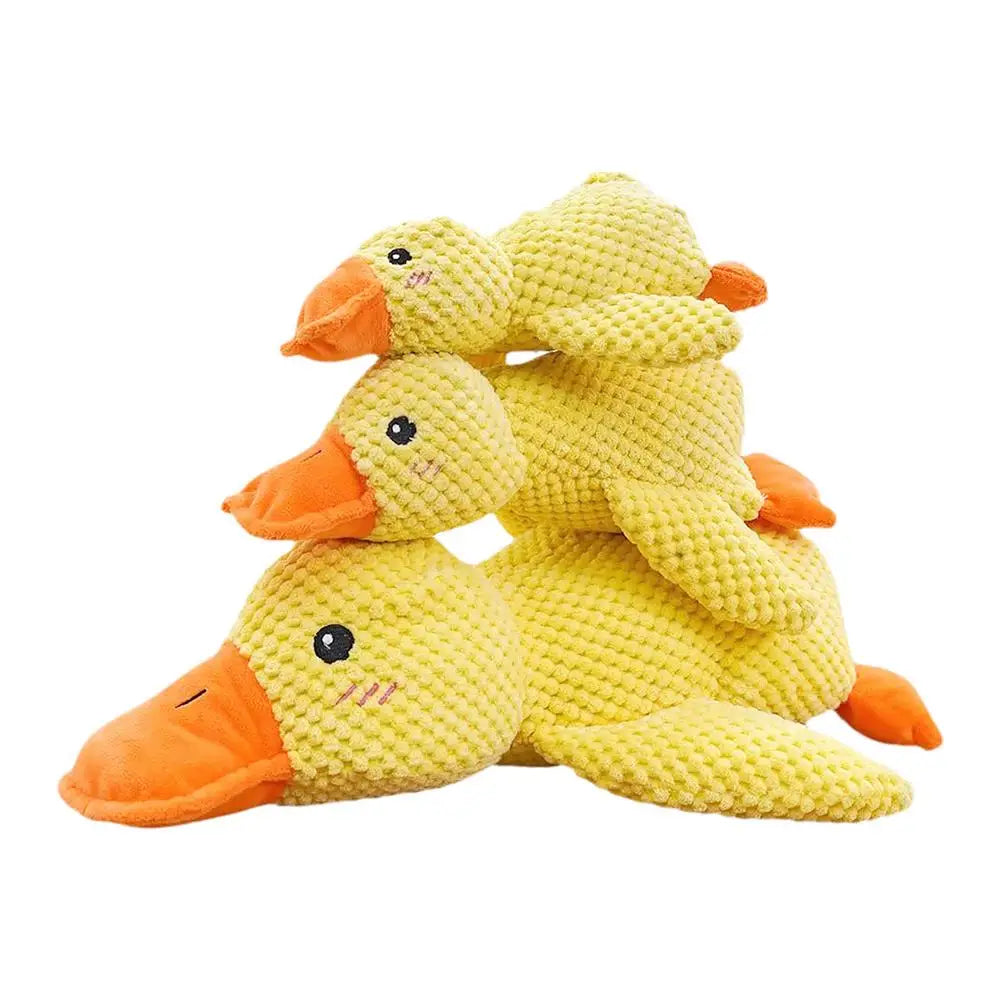 Pet Plush Toy Dog Calming Duck Stuffed Duck Toys Chew Toy Fun Dogs Interactive Toy Squeaky For Puppy Pet Teeth Pet Supplies