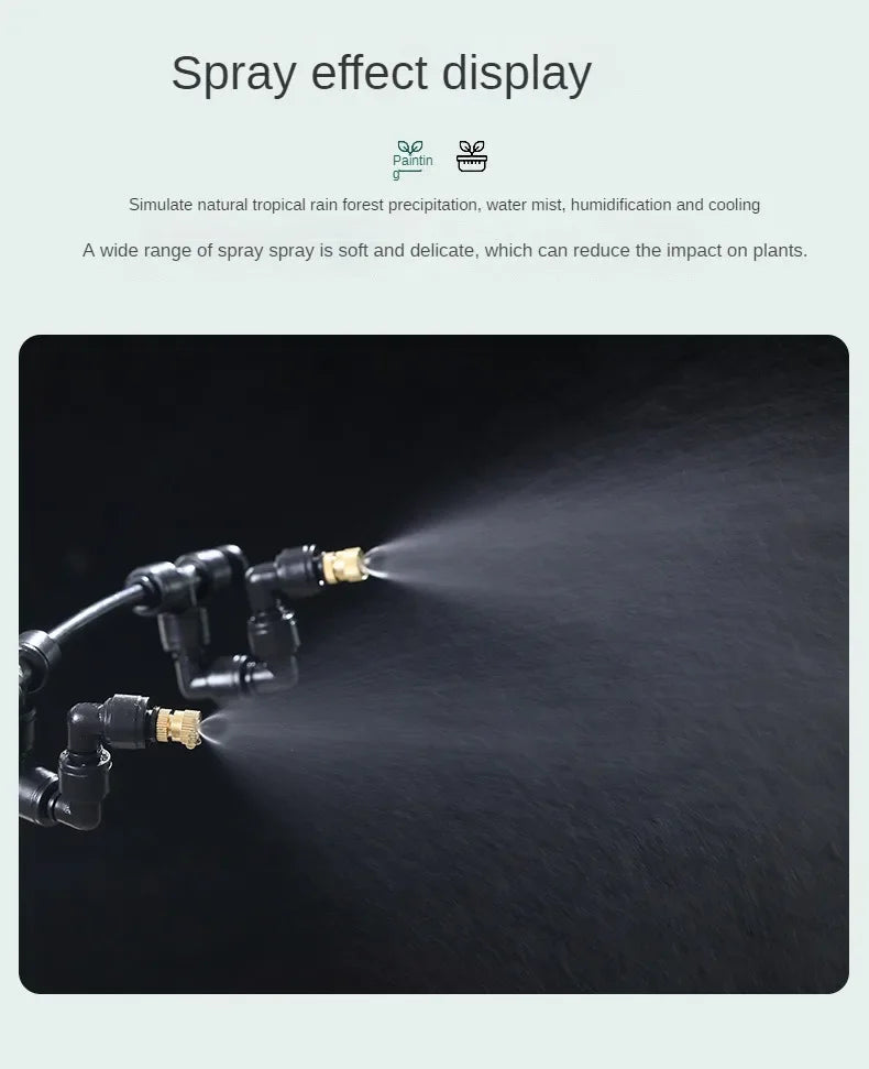 WiFi Control Intelligent Reptile Spray Humidifier Timer Automatic Mist Rainforest Timing Spray System Kit Irrigation Sprinkler