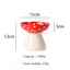 Mushroom Cat Bowl Cute Polka Dot Safe Ceramic Elevated Cat Feeder for Cats and Dogs Drinking Water Bowl Cat Feede Pet Supplies