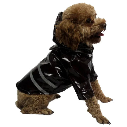 Dog Coat Waterproof PU Dog Raincoat for Small Dogs Cats Reflective Puppy Raincape Chihuahua Yorkies Pet Poncho dog raincoat