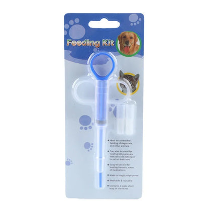 Pet Medical Feeder Syringe - Red, Blue, Green