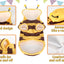 Funny Pet Cat Costume Hooded Stripe Cat Hoodies for Cats Kitten, Easter Halloween Bee Dress Up Party Outfit Cat Clothes