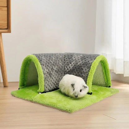 Squirrel Hamster Rabbit Chinchilla Play Blanket 90 Degree Right Angle Channel Thickened Sponge Hair Small Animal New Home