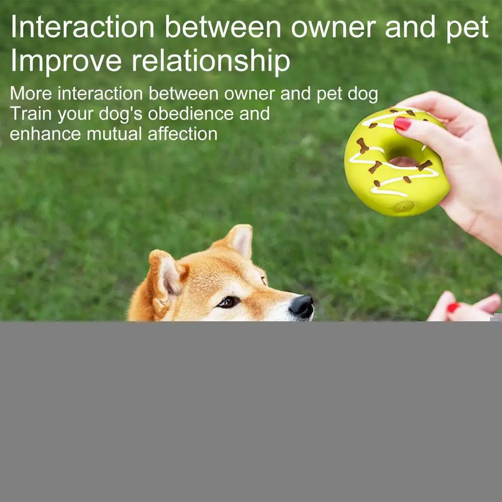 Dog Squeaky Toy Assorted Donut Dog Toy With Squeakers Soft Pet Toy For Puppy Durable Dog Toy For Exercise Chewing Ability And
