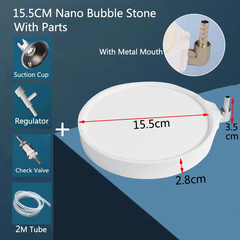 10/13/15cm Fish Tank Aquarium Nano Air Stone Oxygen Aerator Increasing Air Bubble Pond Pump Hydroponic Oxygen Accessories Hot