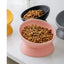 Ceramic bowl, cat bowl, dog bowl, pet bowl, slanted mouth, high foot protection, cervical spine, dog, cat, food bowl, pet suppli