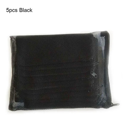 5Pcs Black/White Filter Mesh Bag Aquarium Pond For Bio Ball Carbon Media Ammonia Fish Tank Isolation Bag Accessories