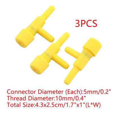 UXCELL Aquarium Air Line Tubing Control Valve 2/3 ways Fish Tank Connector Pump Flow Pipe Valves Tube Hose Trachea Accessories