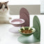 Detachable pet cat and dog bowl protects cervical vertebrae against upset height adjustable pet ceramic bowl