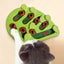 Treat Dispensing Dog Toys Dog Treat Toy Mentally Stimulation Treat Puzzle Green Leaf Shaped Interactive Cat Treat Bowl Pet