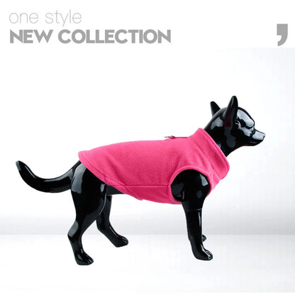 Pet Clothing Dog Fleece Vest Cold Weather Pullover Dog Jacket Winter Dog Clothes Sweater Coat with Leash Ring for Small Dogs Cat