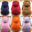 Fashion Dog Clothing Autumn And Winter Small Pet Clothes Thickening Warm Solid Color Two-Feet Hooded Wweater Casual Pet Products