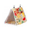 Pet Bird Nest Hammock Peony Parrot Small Hammock Bird Nest Winter Warm Thick Triangle Bird Hanging Tent Snuggle Hut
