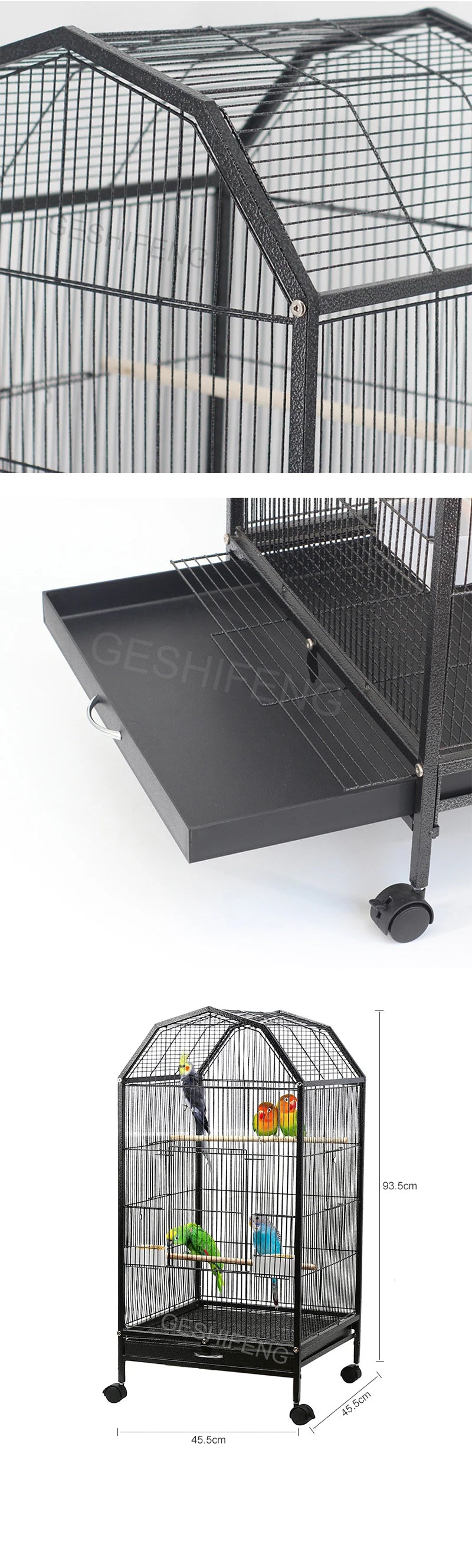 Hot Selling Durable Iron Wire Large Pet Cage Breeding Bird Parrot Cage Rabbit Cage
