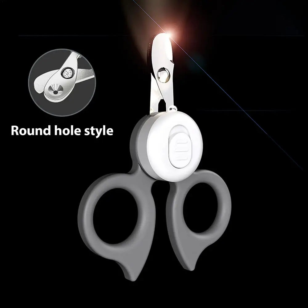 Lighted Dog Nail Clippers LED Dog Nail Cutters With Light Ergonomic Grip Pet Nail Clipper Illuminates Kitten Puppy Beauty Tools