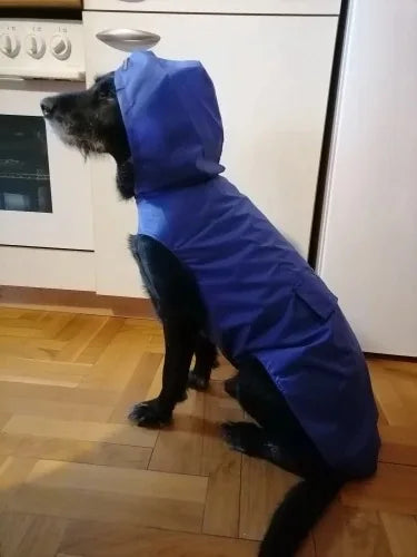 Big dog raincoat reflective waterproof windproof hooded raincoat large dog clothing outdoor raincoat  dog clothing jacket