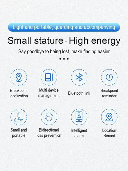 Smart Finder Tracker Key Finder Phone Airtag APP Search With Alarm Real-time Location Children Positioning Pet Locator Tracker