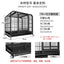 Dog Cage Small Medium Large Dog Square Tube Dog Cage Bold Iron Pet Dog Dog Cage Dog House Teddy Golden Retriever Supplies