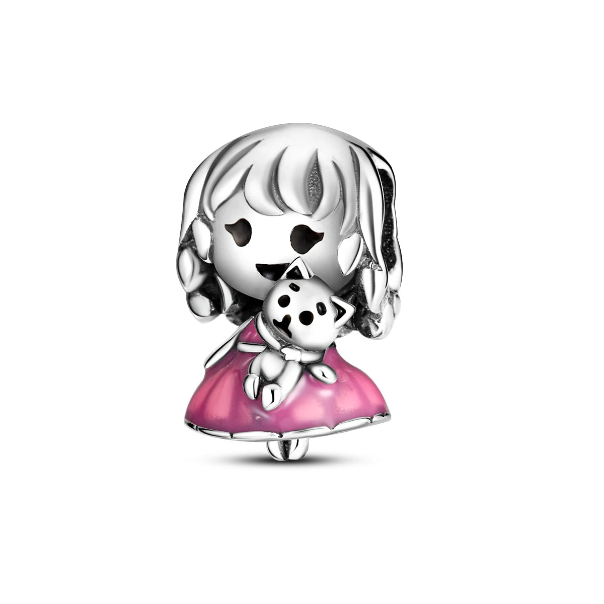 MULA 1PC Silver Plated Pig Bird Beads Fit Original Charm Bracelet DIY Jewelry Making For Woman