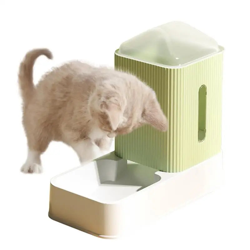 Cat Automatic Feeder Water And Food Dispenser For Pets Transparent Large Capacity Dogs Feeder Supplies Water Dispenser Pet