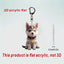 Husky Dog Cartoon Acrylic Keychain Cute Puppy Acrylic Pendant Versatile Charm for Car Mirror,Backpacks,Home,Festive,Gift & Decor