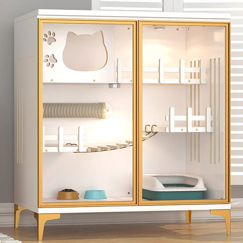 hot seller factory price wood luxury cat villa cat cage