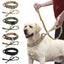 Durable Tactical Dog Collar Military Bungee Leash Set Nylon Walking Training Pet Collar for Medium Large Dogs German Shepard