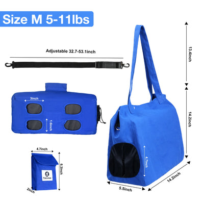 Yanvega Cat Carrier Bag Pouch Carrier Pet Supplies, Cat Sling Carrier Storage Pocket Adjustable Crossbody Strap Up To 11 lbs