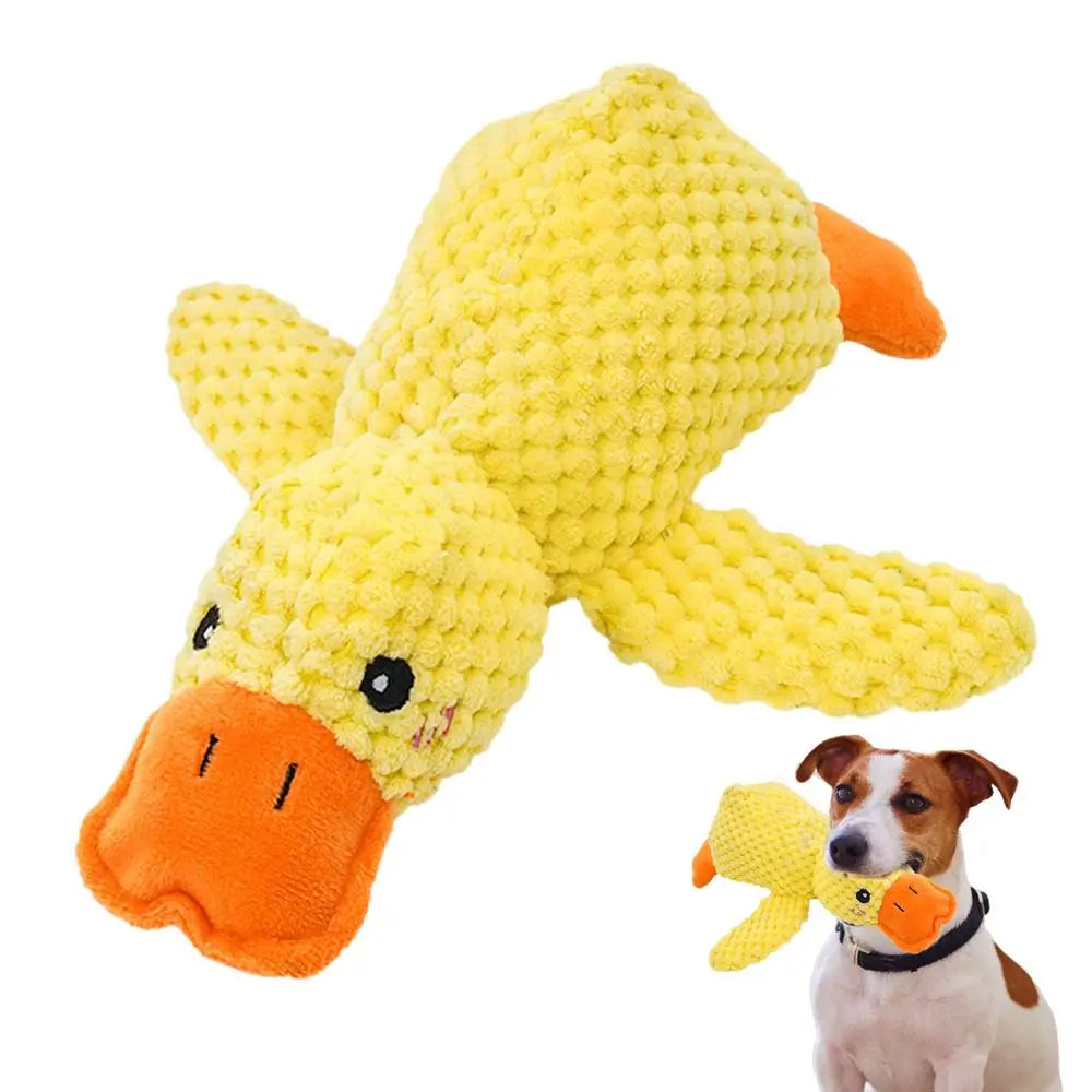 Pet Plush Toy Dog Calming Duck Stuffed Duck Toys Chew Toy Fun Dogs Interactive Toy Squeaky For Puppy Pet Teeth Pet Supplies