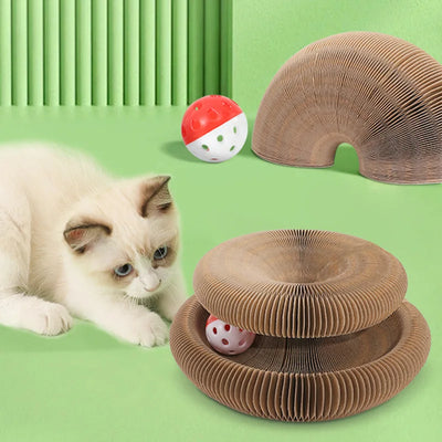 Popular Magic Organ Cat Scratch Board Cat Toy with Bell Cat Scratch Claw Cat Crawler Pet Supplies