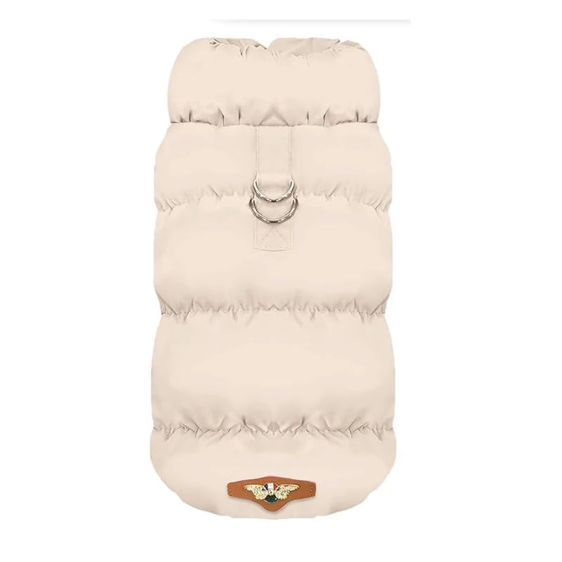 Winter Dog Down Jacket for Small Medium Dogs, Thicken Warm Puppy Puffer Jacket Turtleneck Padded Coat Cold Weather Dog Clothes