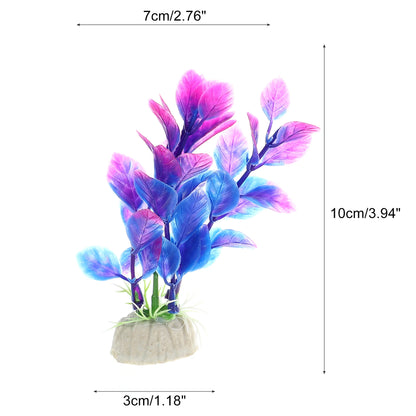 UXCELL 2PCS Fish Tank Water Weeds Artificial Plants Grass Simulation Plant Flower Aquarium Ornament Grass Decoration Accessories