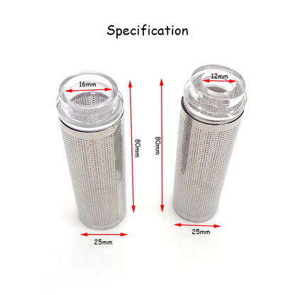 Stainless Aquarium Steel Filter Inlet Sleeve Mesh Shrimp Nets Special Shrimp Cylinder Filter Inflow Inlet Protect Accessories