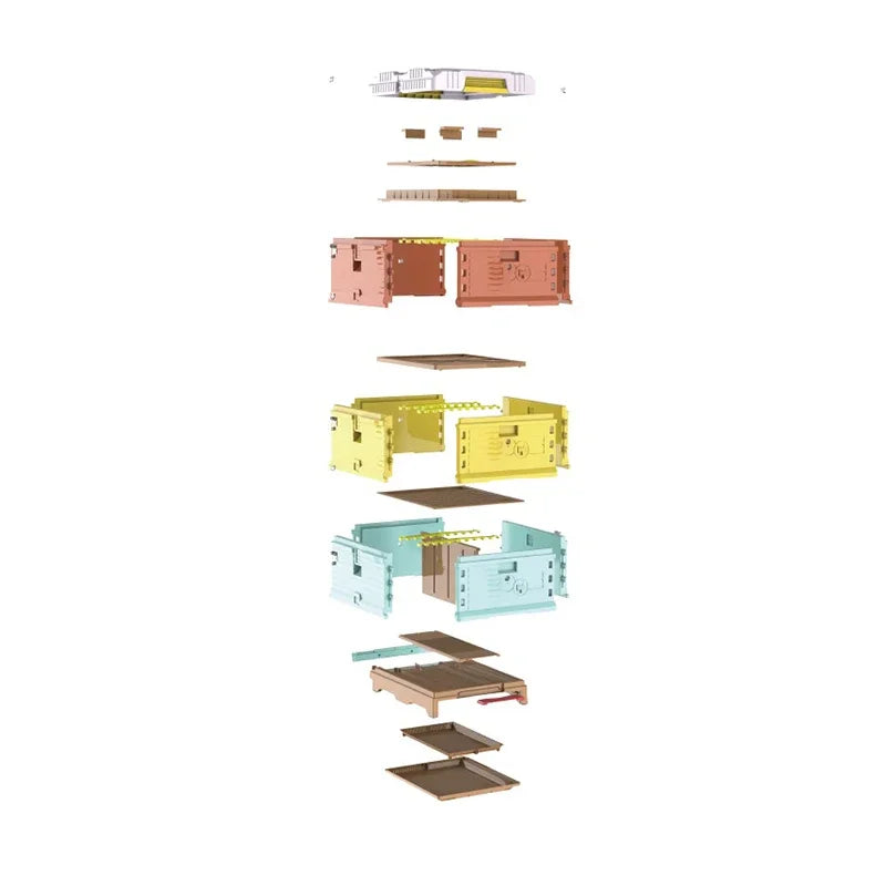 High Quality Plastic Thermo Honey Bee Hive 3 Layers Bee Hive Box For 10-frame Bee Hives For Sale Plastic Beehive/Beekeeping