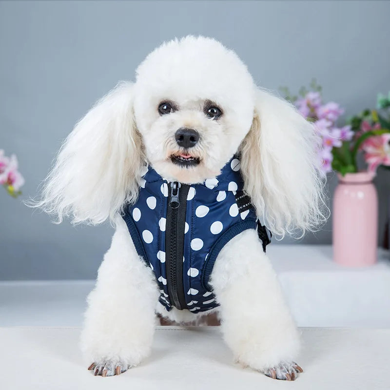 Winter Reflective Large Pet Dog Jacket With Harness Warm Clothes For Labrador Waterproof Coat Chihuahua French Bulldog Outfits