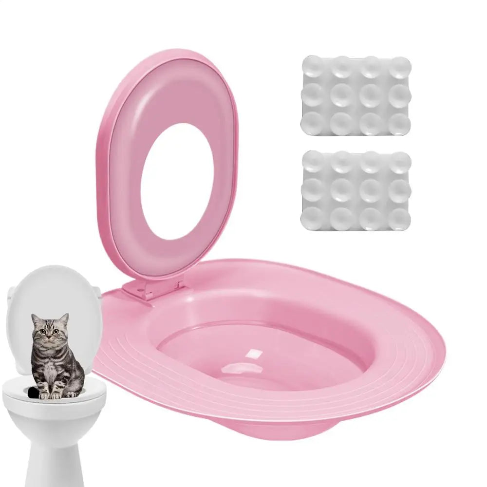 Cat Toilet Training Kit Toilet Litter Box Trainer Reusable Urinal Seat Potty Cat Hygiene Trainer For Pet Care Train Your Cat To