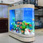 Small and medium-sized ultra-white glass hot bending tank bullet large screen ecological goldfish tank aquarium