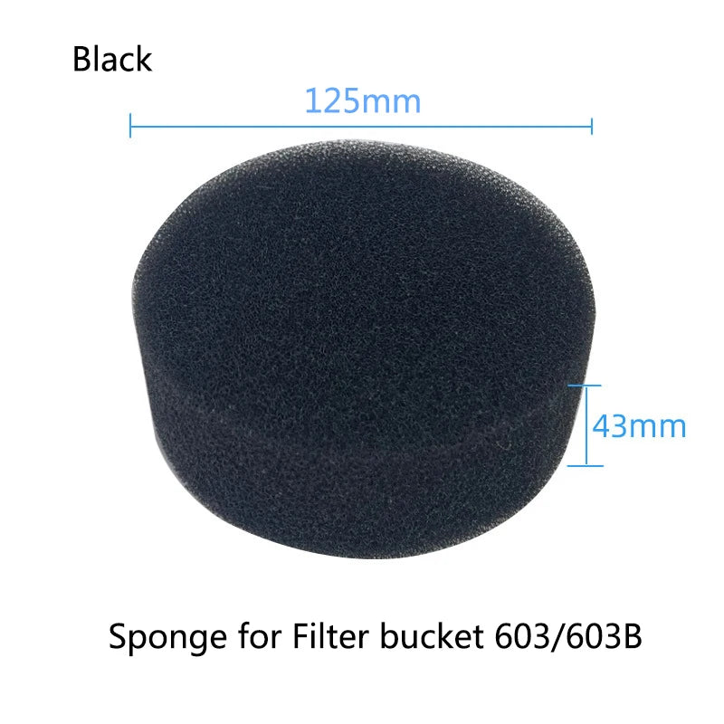 Biochemical Aquarium Cotton Sponge For Filter Bucket 602/603 Fish Tank Filtration Foam Blue Spongs Aquarium Accessories 3Pcs