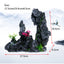 Resin Aquarium Rockery Mountain Decoration Artificial View Rock Cave Stone Tree Fish Tank Ornament Pet Supplies Home Decor