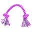 Dog Plush Toy 12cm Diameter Three Strands Of Colored Knotted Cotton Rope Knot  Gnawing And Grinding Dog Toy Fleece Squeak Toys