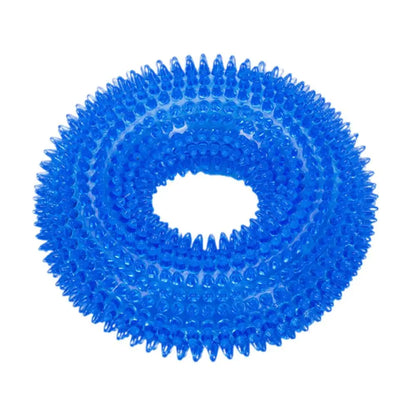 Pet Teething Sound Toy TPR Bite-resistant Raised Texture Teeth Design Spherical Safe Harmless Health Promotes Cleans Oral H0F7