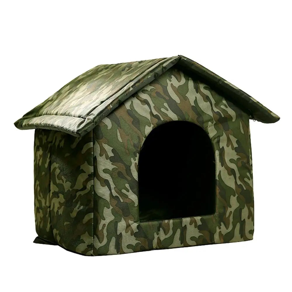 Outdoor Dog Bed Waterproof Roof Bed Waterproof Warm Dog Kennel Winter Tent Dog Nest Thickened Cold-Proof Nest Cat House