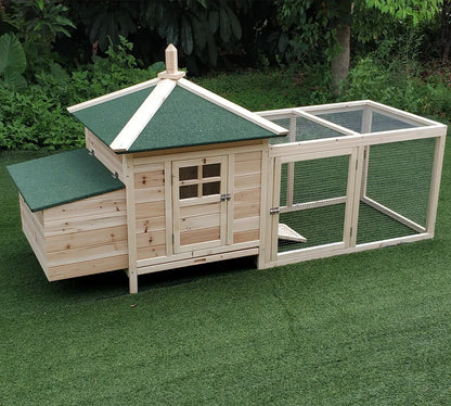 Wooden Chicken Coops Are Sheltered From Wind and Rain, Spacious and Easy To Clean, Suitable for Most of The Poultry