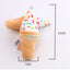 Dog Plush Toy Spot Wholesale Plush Stuffed Ice Cream Pet Toys Squeaking Sound Dog Toys Fleece Squeak Toys
