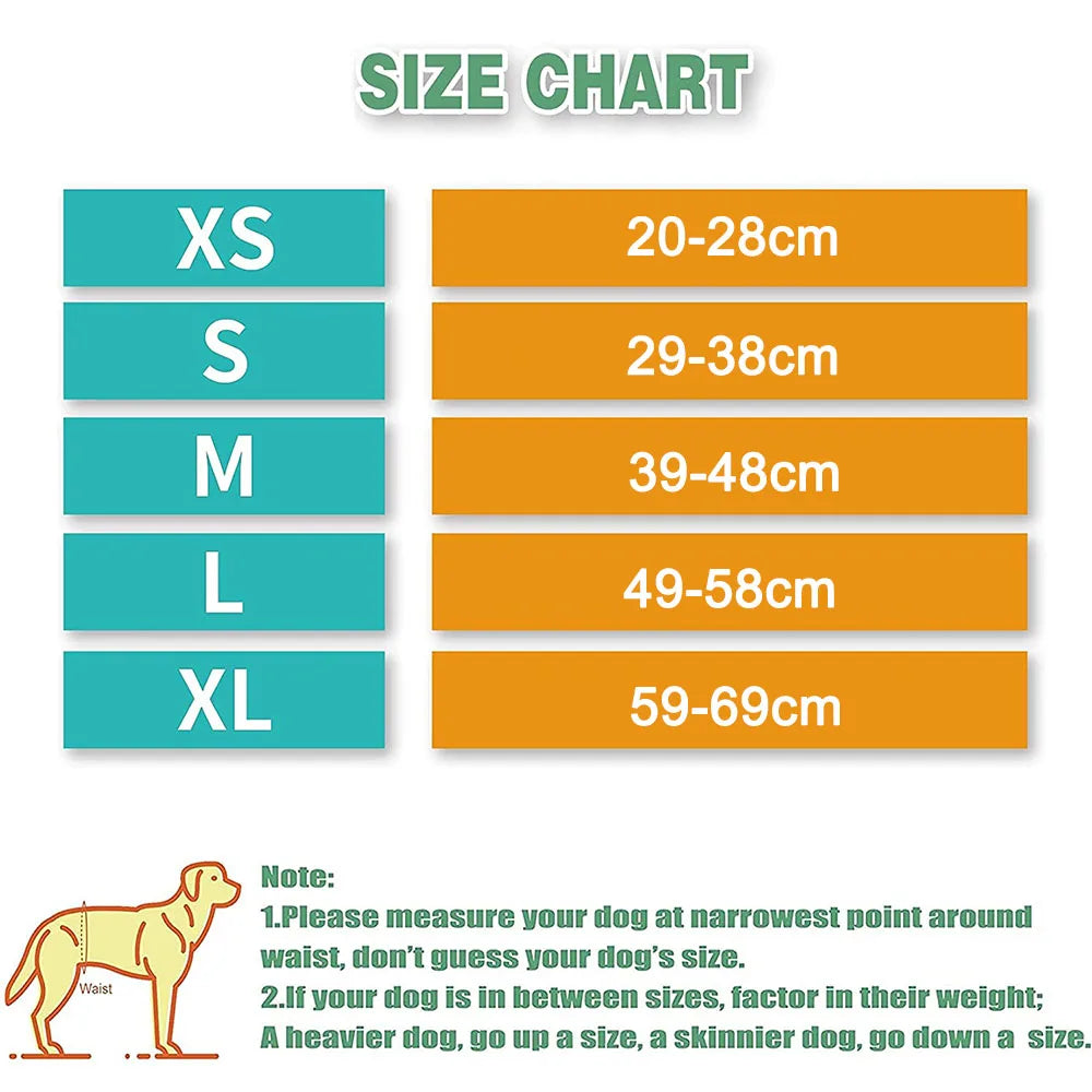 Male Dog Belly Bands for Male Dogs Washable Pet Dog Diapers High Absorbing Doggy & Puppy Nappies Warp Reusable Pet Products