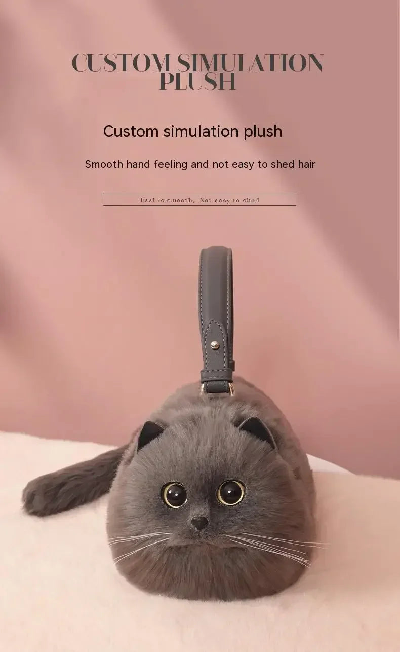 Handmade Cat Doll Bag Girl To Girl Birthday Gift Go Heart Niche Senior Practical, Cat Bag, A Variety of Ways To Use, Cute Cat