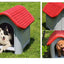 Outdoor kennel with toilet, sun protection in summer, universal in all seasons, outdoor rain-proof dog house, warm in winter, s